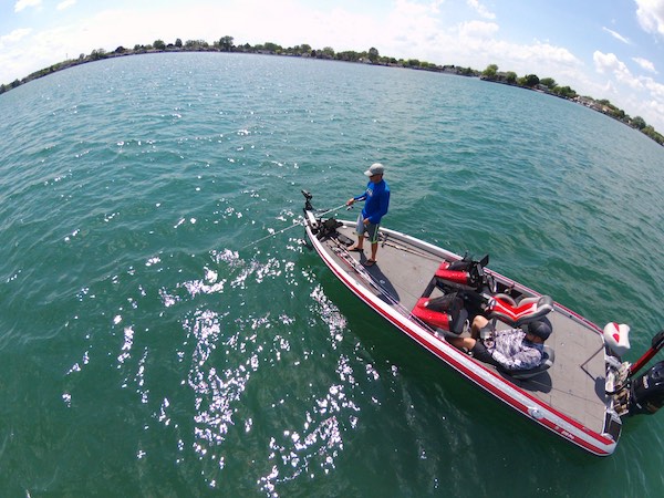 fishing drone footage